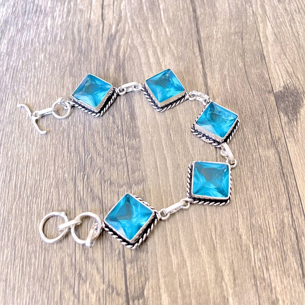 Swiss Blue Quartz Bracelet